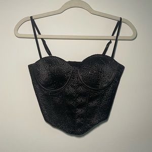 Windsor Black Corset Top
